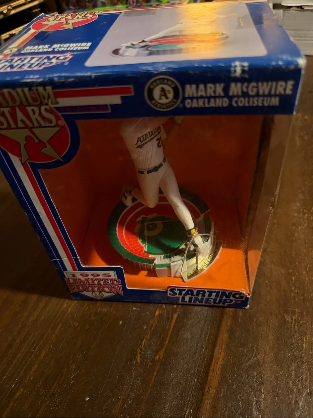 Stadium Stars Mark McGwire Oakland Athletics Stadium Baseball Figure 1995 LE
